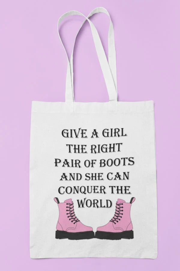 Dr Marten's Inspired 'Conquer the World' Tote Bag