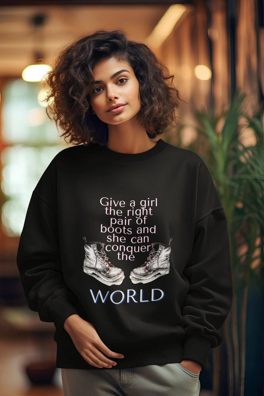 Dr Marten's Inspired 'Conquer the World' Sweatshirt